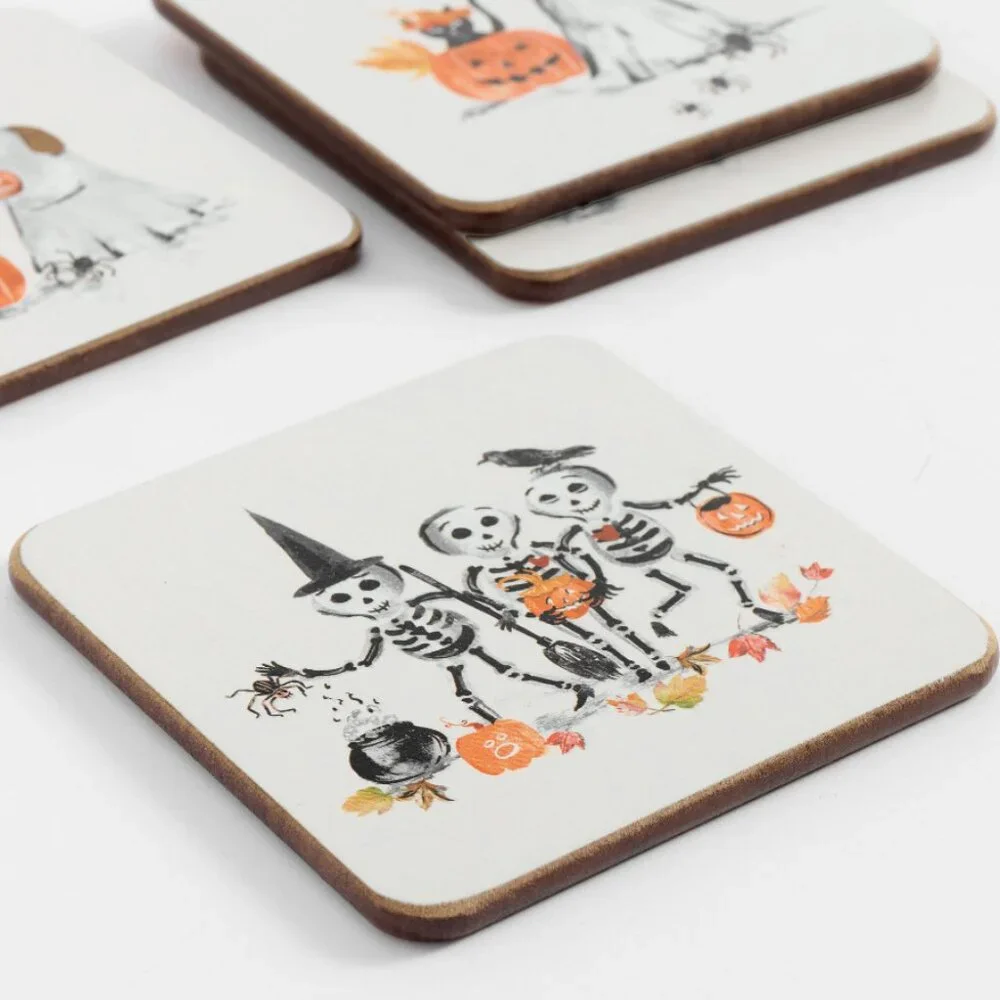 Pottery Barn Doug & Friends Coasters - Mixed of 4